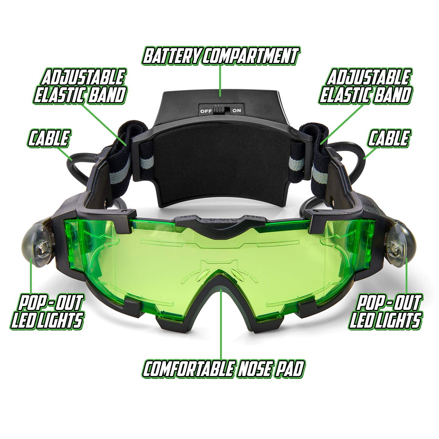 STICKY LIL FINGERS SLF Night Vision Goggles & Spy Kit for Kids 8-12