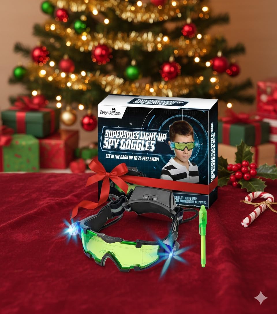STICKY LIL FINGERS SLF Night Vision Goggles & Spy Kit for Kids 8-12