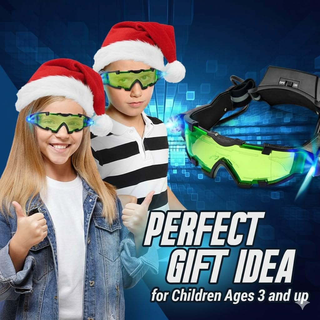 STICKY LIL FINGERS SLF Night Vision Goggles & Spy Kit for Kids 8-12