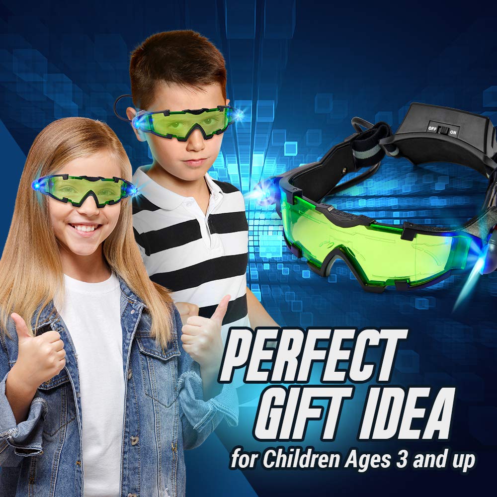 STICKY LIL FINGERS SLF Night Vision Goggles & Spy Kit for Kids 8-12