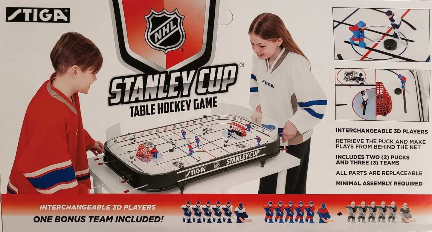 STIGA Stanley Cup 3T Table Hockey Game — 3-Team NHL Rink Replica
