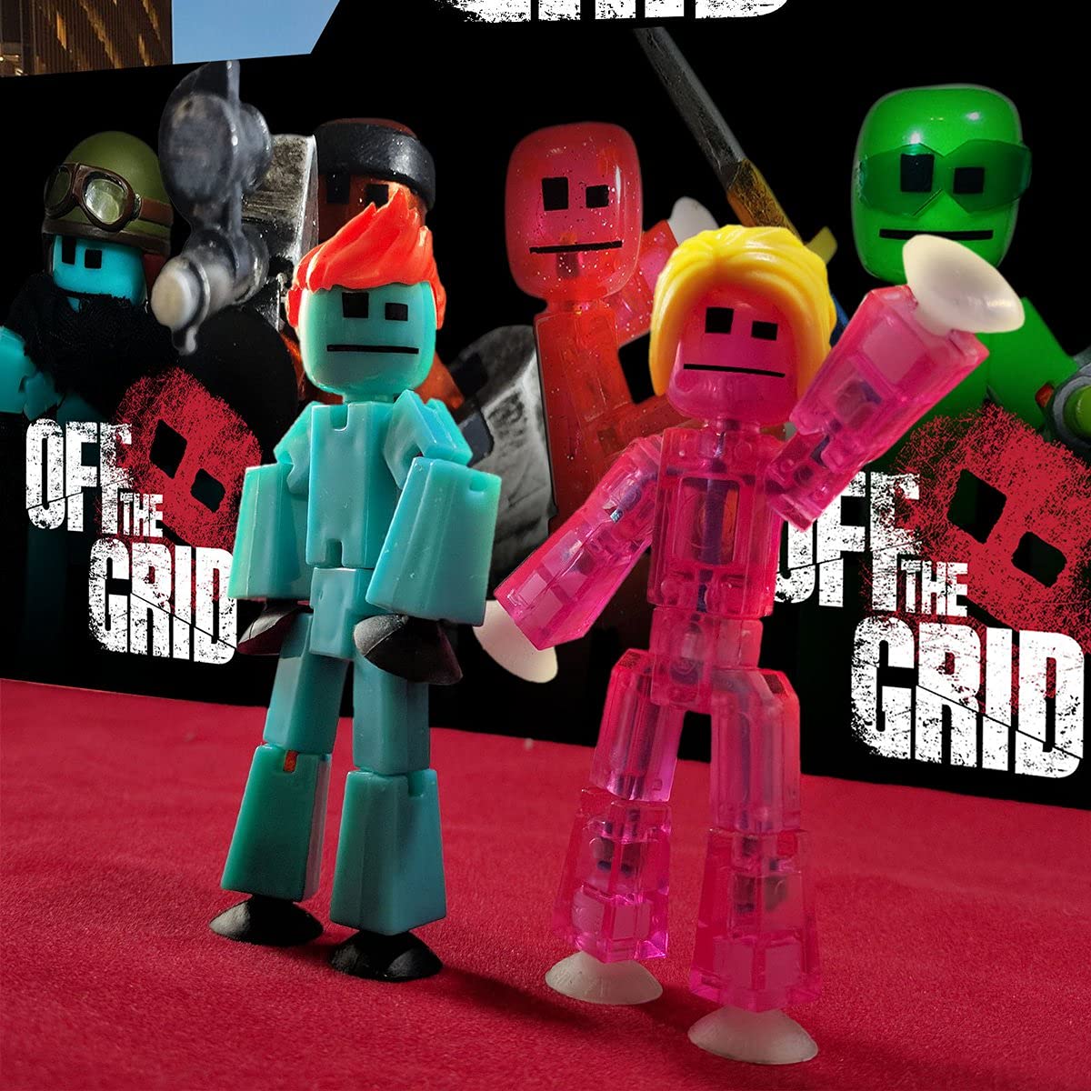 StikBot Zing Off the Grid Pack – 6 Poseable Figures with Accessories