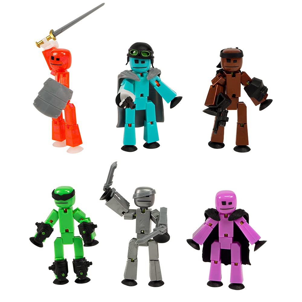 StikBot Zing Off the Grid Pack – 6 Poseable Figures with Accessories