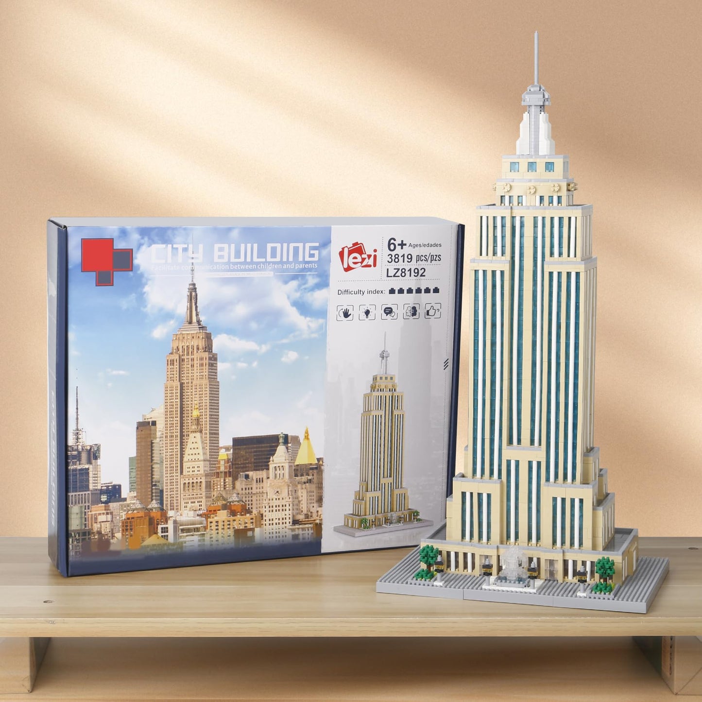 STMIGAIBLOCKS 3819PCS New York Empire State Micro Mini Building Blocks Set | Commemorative Architectural Model