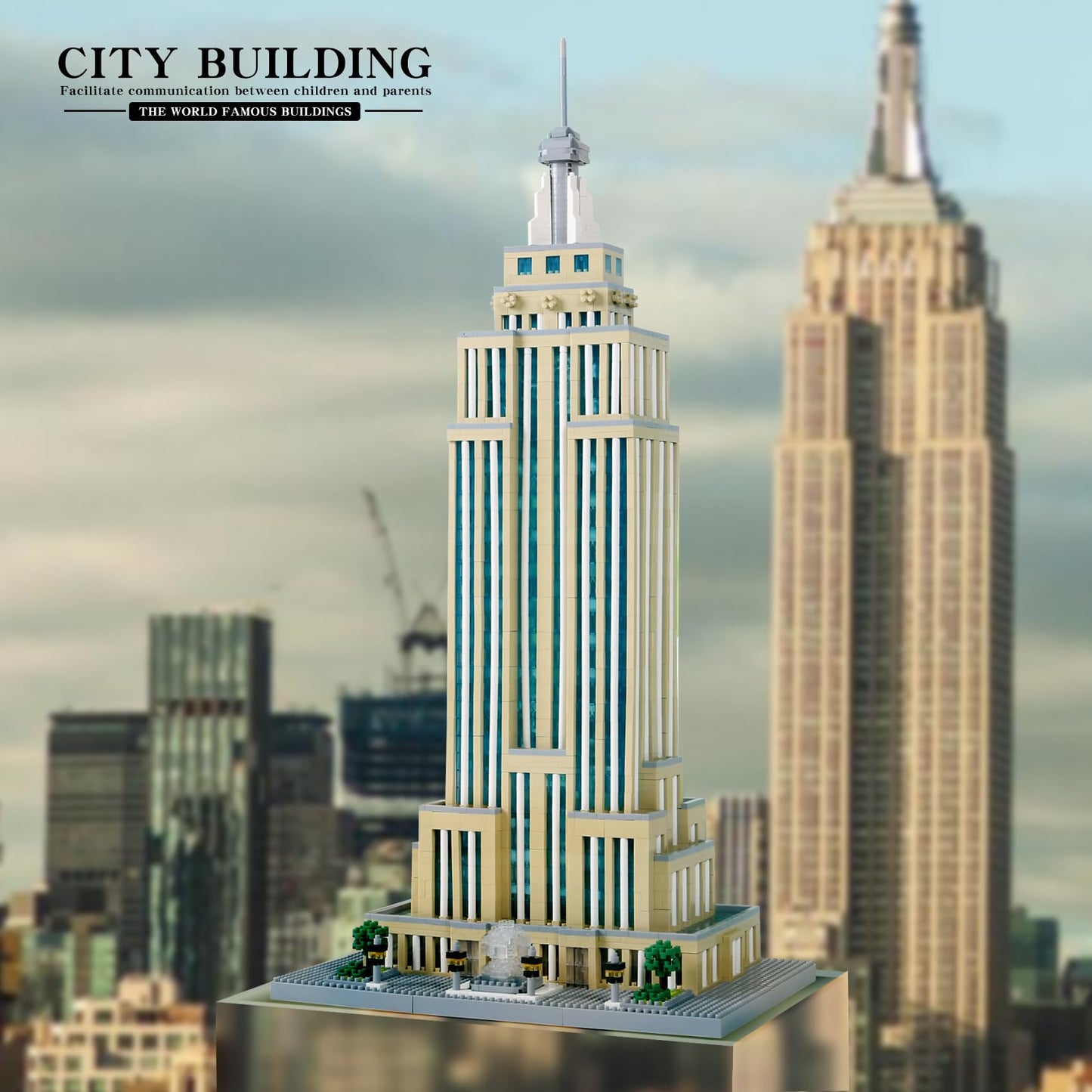 STMIGAIBLOCKS 3819PCS New York Empire State Micro Mini Building Blocks Set | Commemorative Architectural Model
