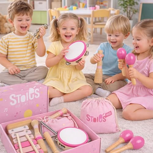 Stoie's Wooden Toddler Musical Instruments — Eco Friendly Montessori Toy