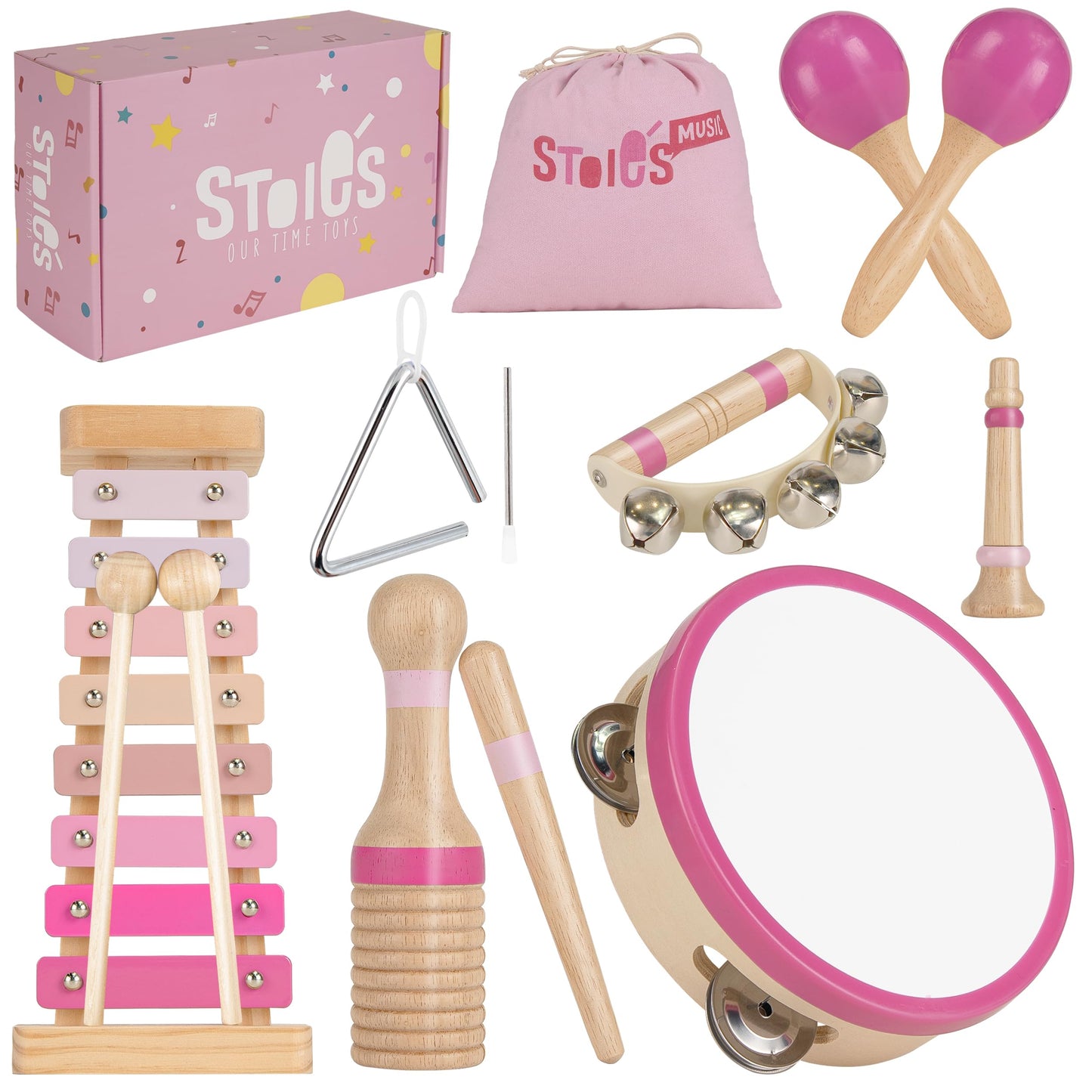 Stoie's Wooden Toddler Musical Instruments — Eco Friendly Montessori Toy