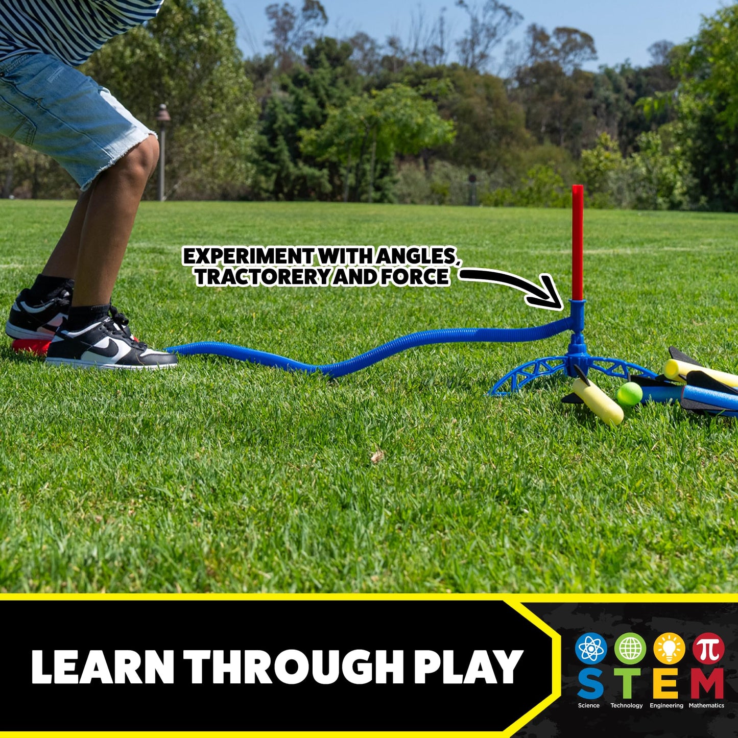 Stomp Rocket Jr Rocket Refills – 8 Multicolor Foam Rockets for Kids