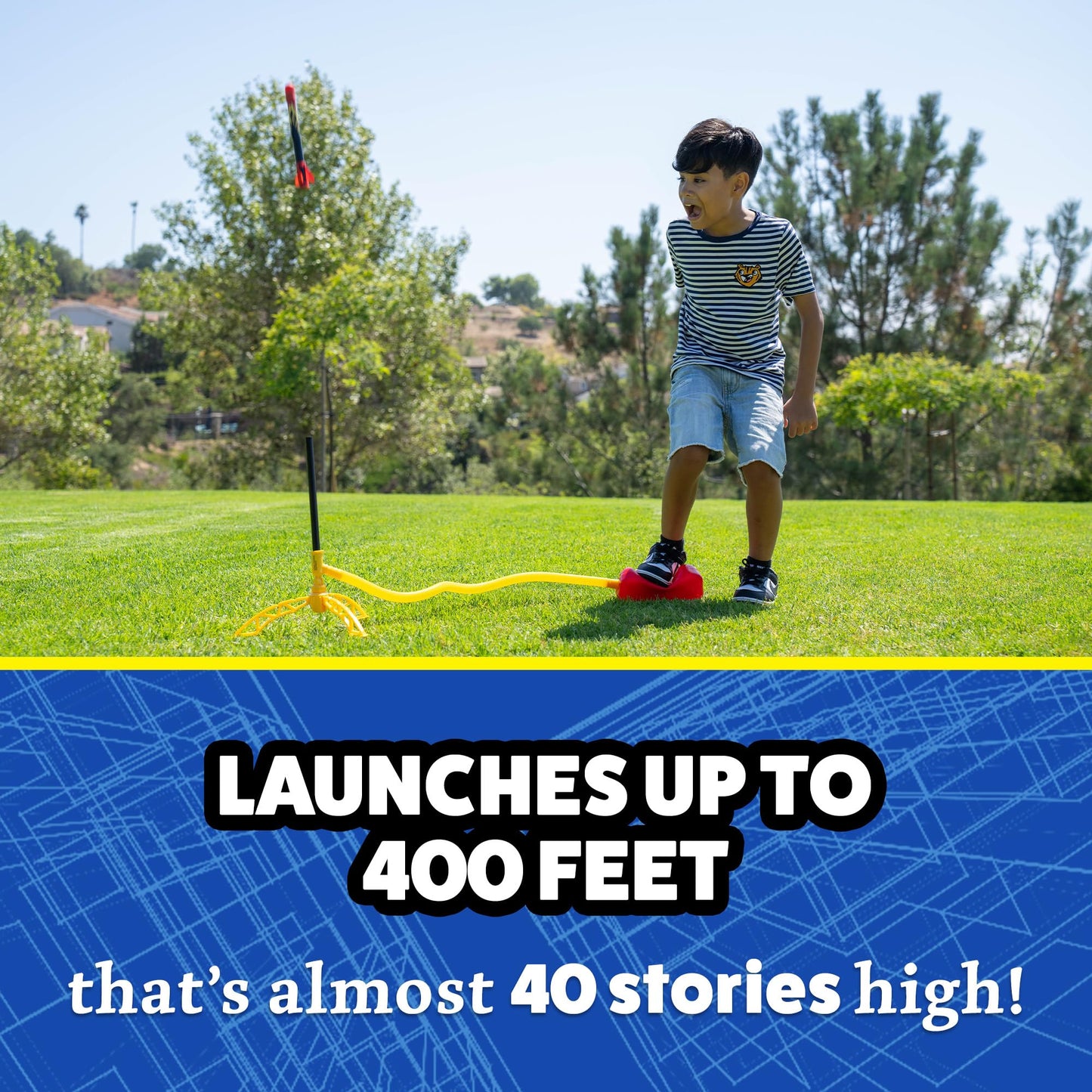 Stomp Rocket X-Treme Refills — 3 Rockets for Kid-Powered Flights Up to 400 ft