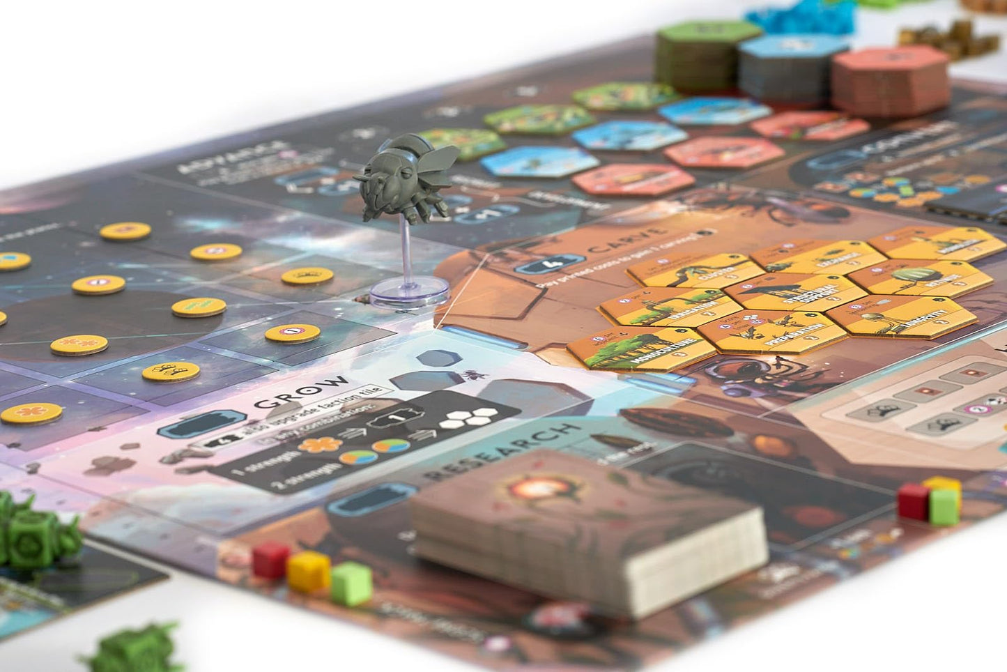 Stonemaier Games Apiary (Base Game) – Space Bees Strategy Board Game | Build Your Hive, Explore Space | 1-5 Players | 60–90 Minutes