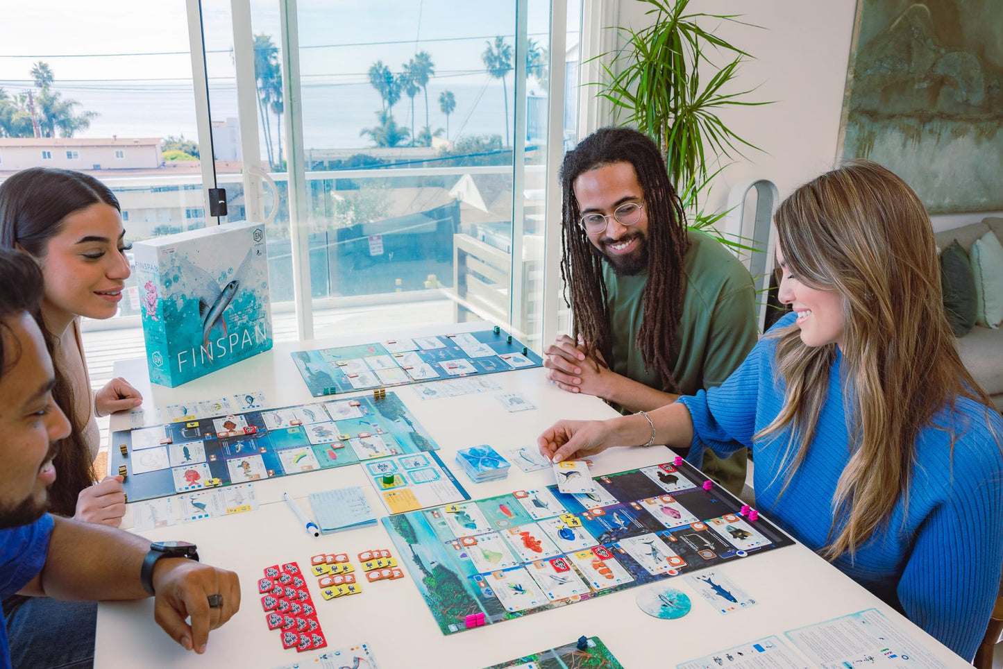 Stonemaier Finspan – Wingspan-Inspired Ocean Strategy Game for 1-5 Players | About 60 Minutes