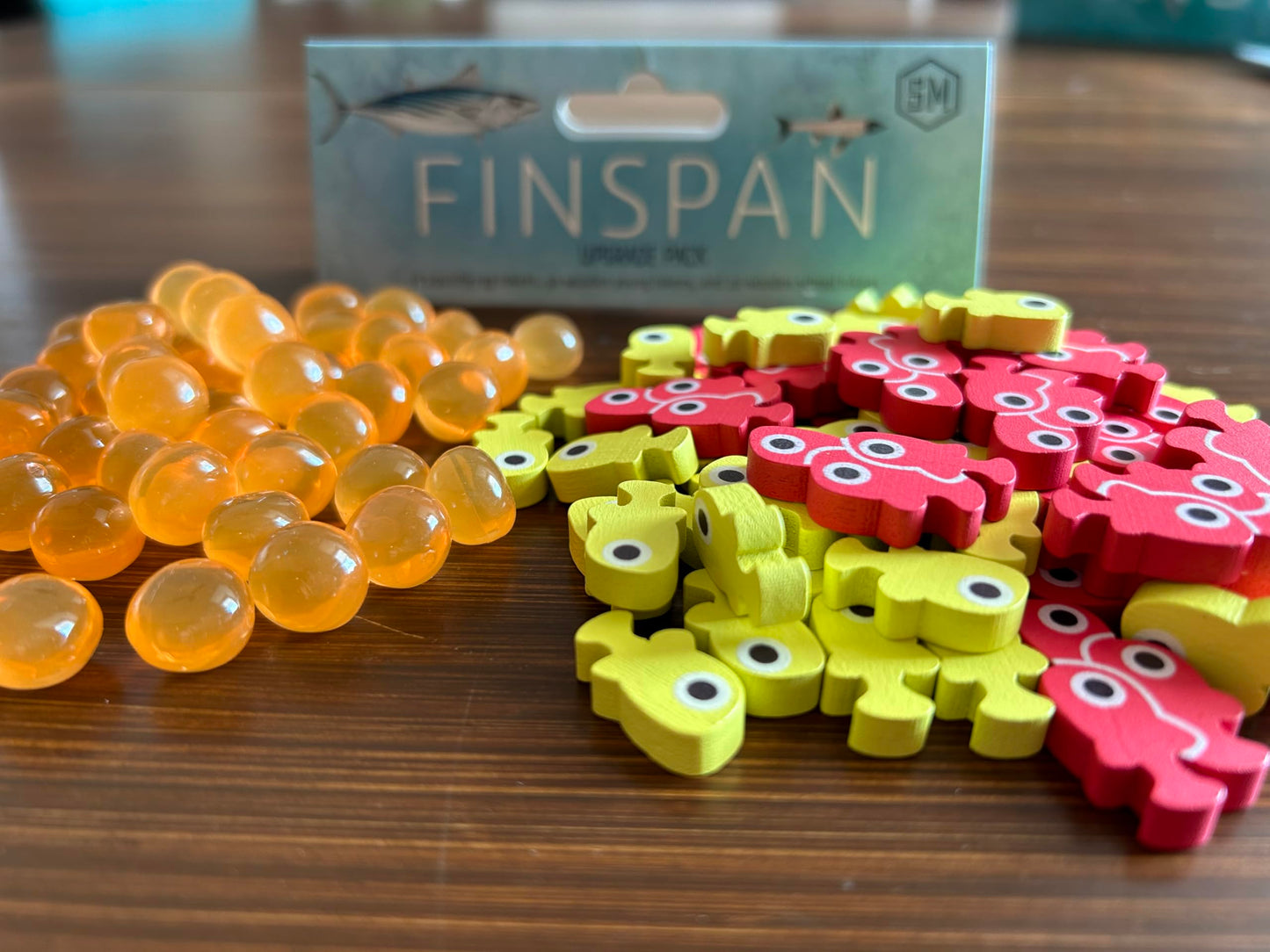 Stonemaier Games Finspan Upgrade Pack – Squishy Eggs & Wooden Fish Tokens