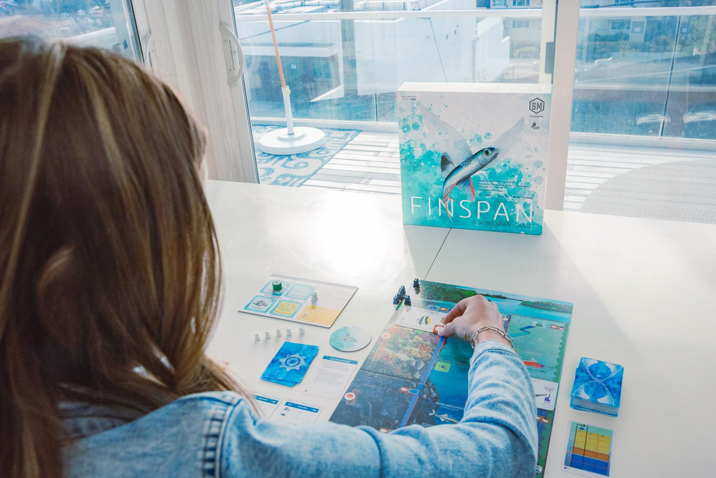 Stonemaier Finspan – Wingspan-Inspired Ocean Strategy Game for 1-5 Players | About 60 Minutes