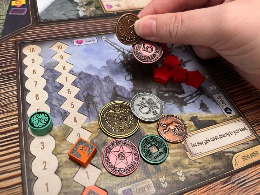 Stonemaier Games Metal Coins (Scythe & Expeditions) – 80 Zinc Alloy Denomination Coins