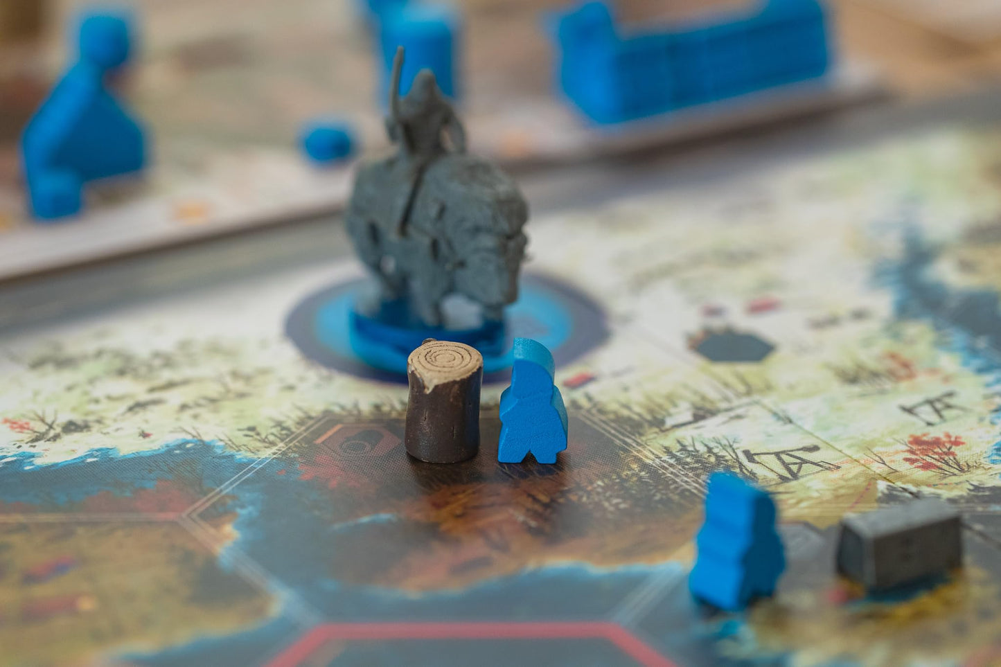 Stonemaier Games Scythe Realistic Resources – 80 Upgraded Tokens (Grain, Iron, Oil, Wood)
