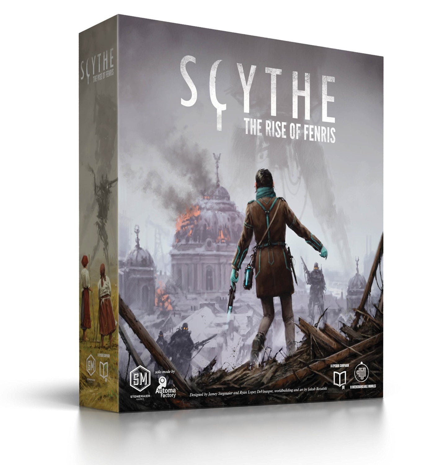 Stonemaier Games Scythe: The Rise of Fenris Expansion – 8-Episode Campaign, 11 Modules, Cooperative Mode | 1-5 Players
