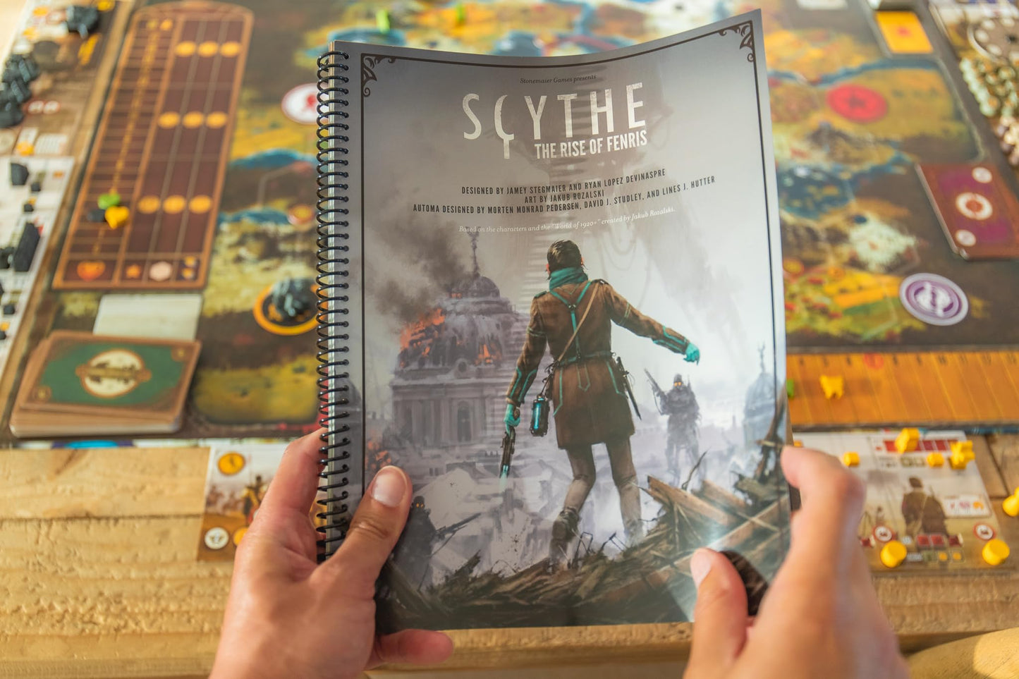 Stonemaier Games Scythe: The Rise of Fenris Expansion – 8-Episode Campaign, 11 Modules, Cooperative Mode | 1-5 Players