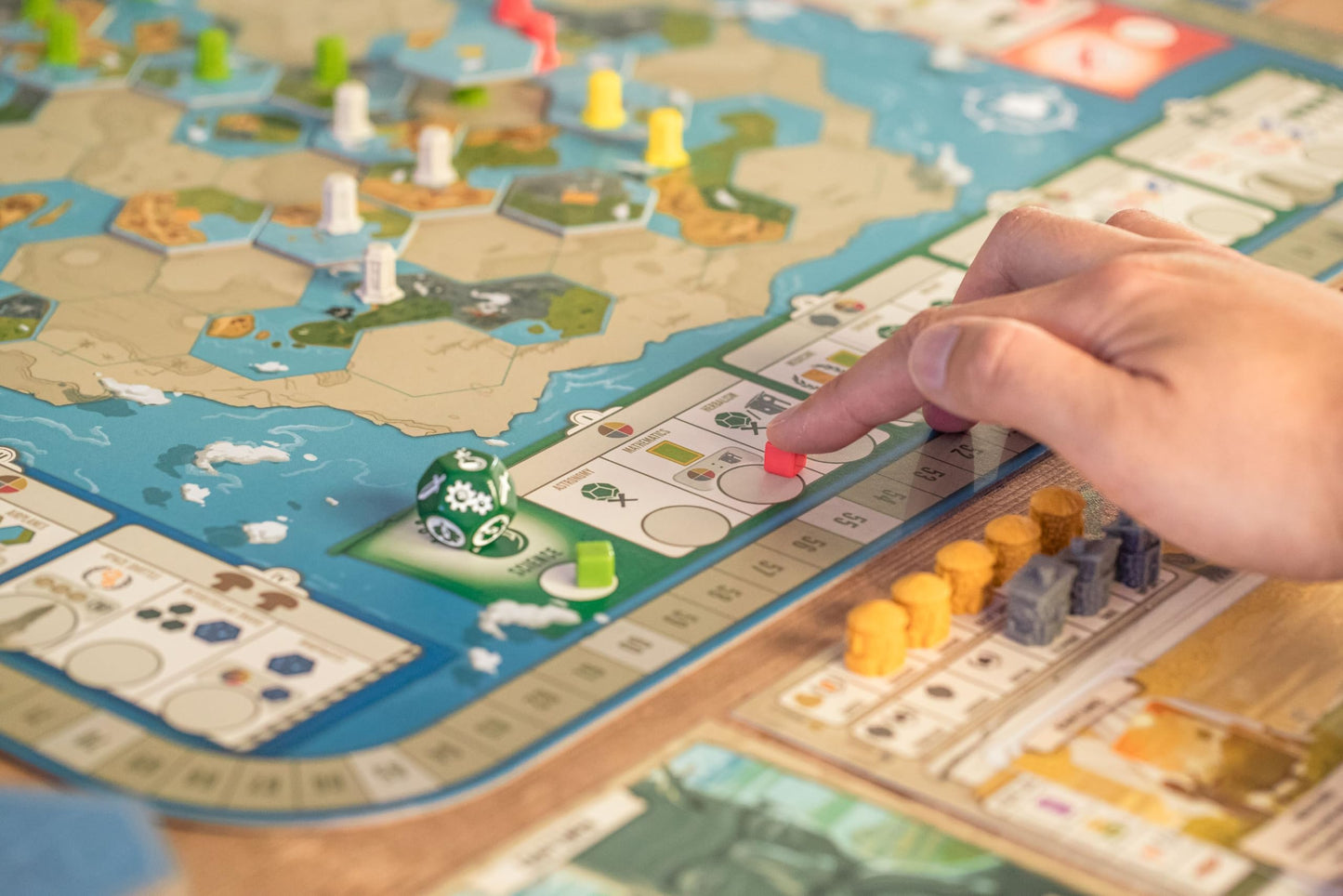 Stonemaier Games: Tapestry (Base Game) by Jamey Stegmaier | Civilization Building Strategy Board Game for 1–5 Players | 90–120 Minutes