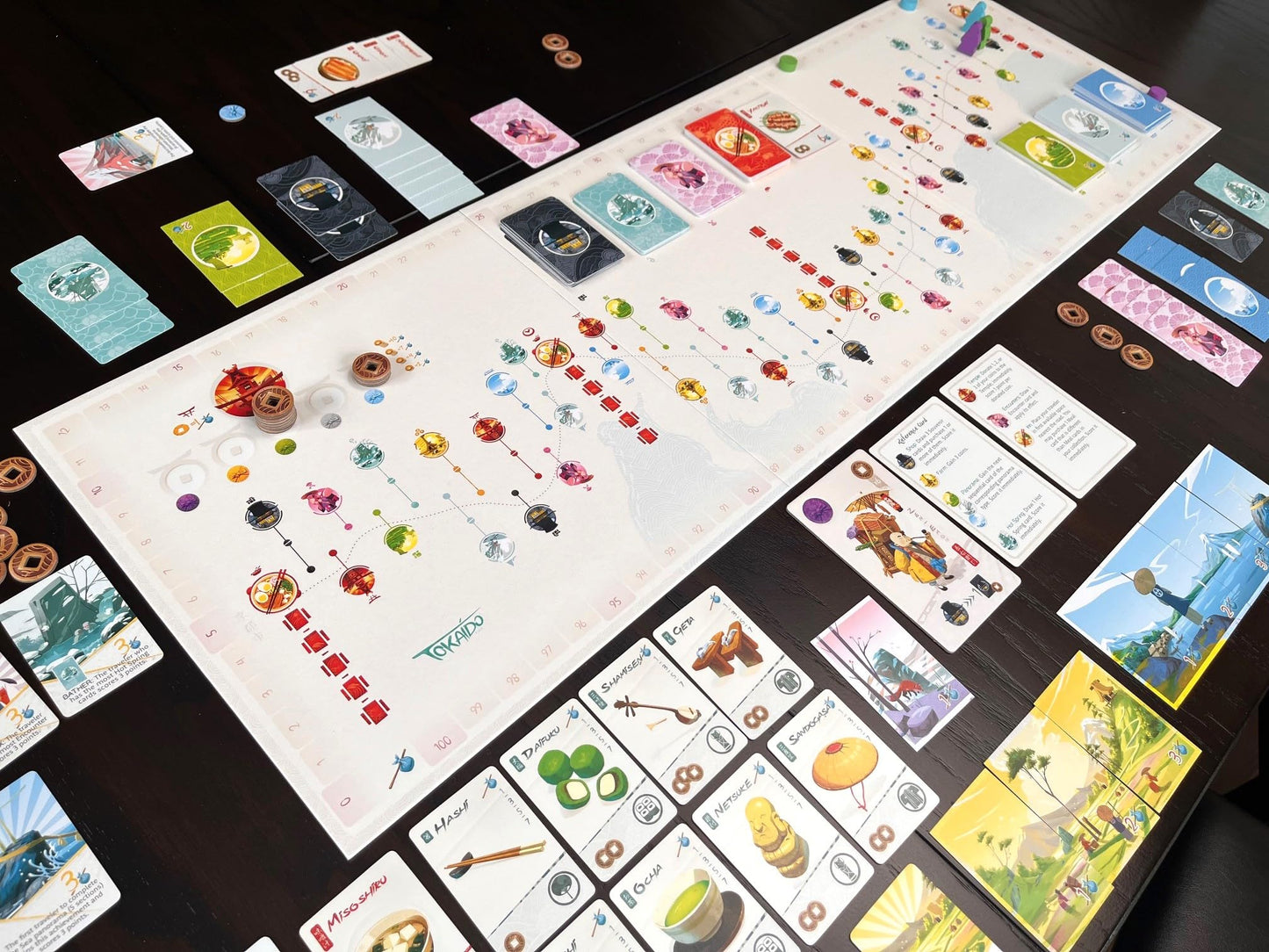 Stonemaier Games: Tokaido (Base Game) by Antoine Bauza – Zen Travel Strategy for 1-5 Players, 45 Minutes
