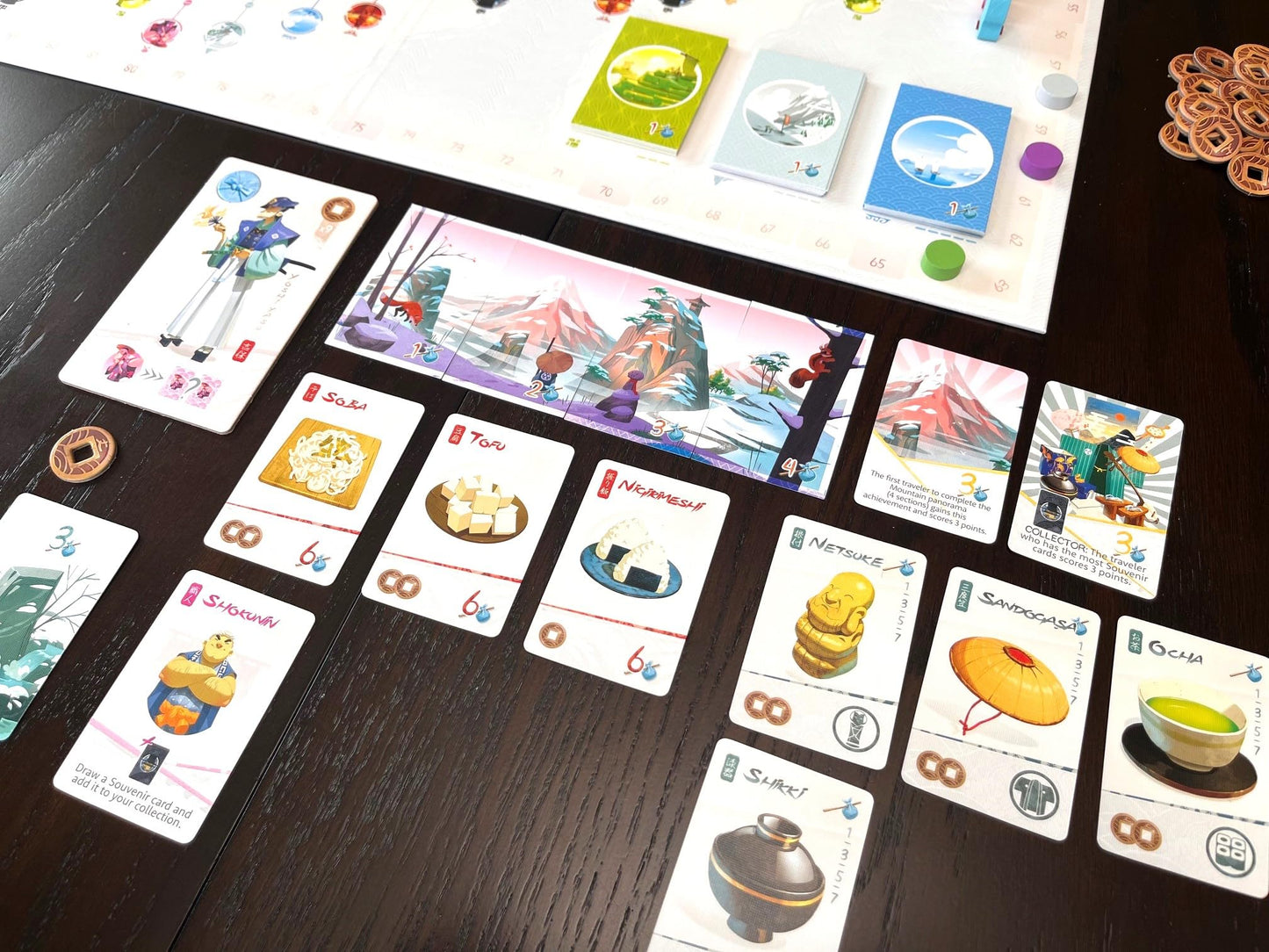 Stonemaier Games: Tokaido (Base Game) by Antoine Bauza – Zen Travel Strategy for 1-5 Players, 45 Minutes