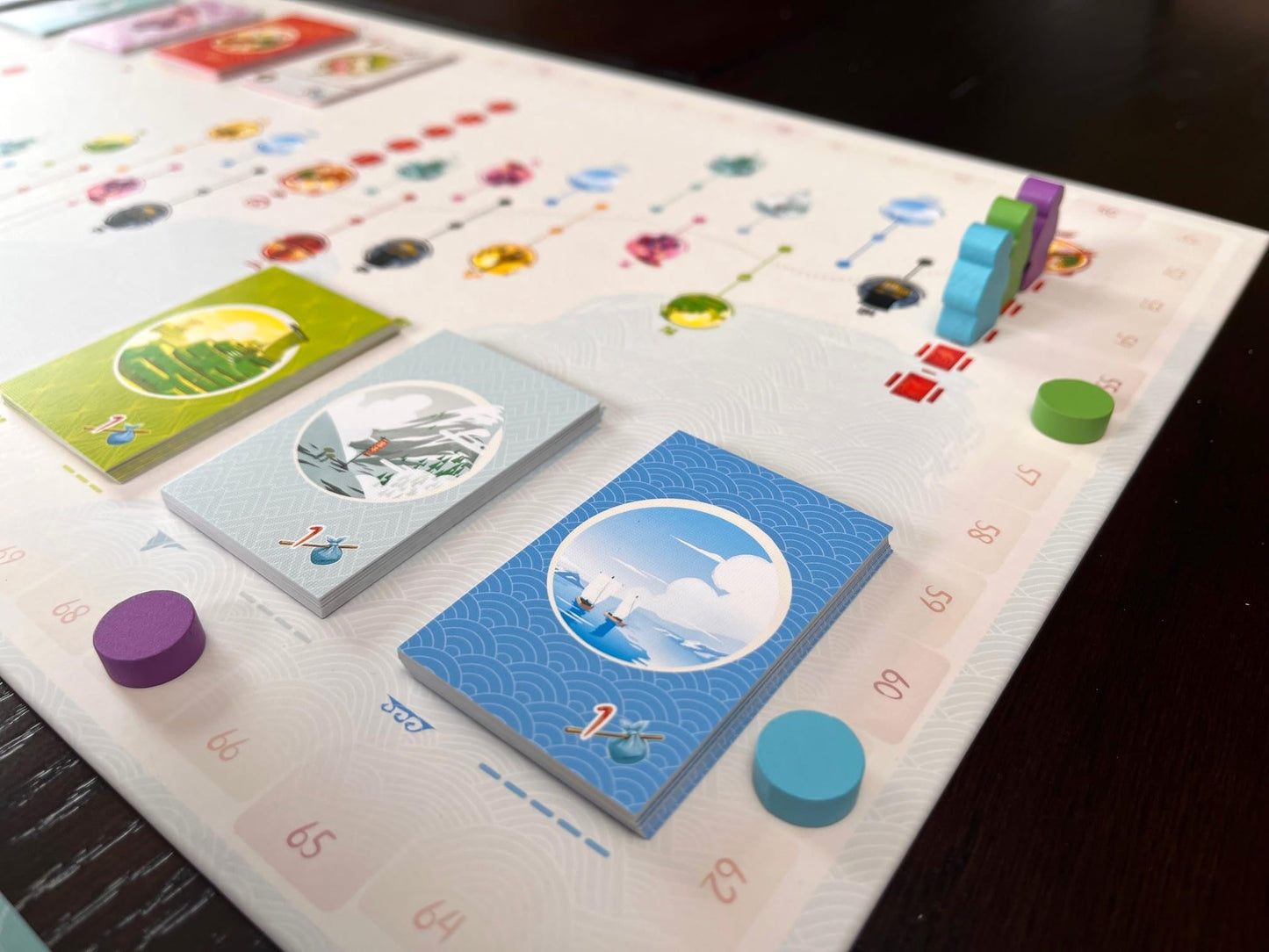 Stonemaier Games: Tokaido (Base Game) by Antoine Bauza – Zen Travel Strategy for 1-5 Players, 45 Minutes