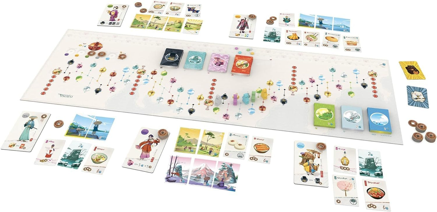 Stonemaier Games: Tokaido (Base Game) by Antoine Bauza – Zen Travel Strategy for 1-5 Players, 45 Minutes