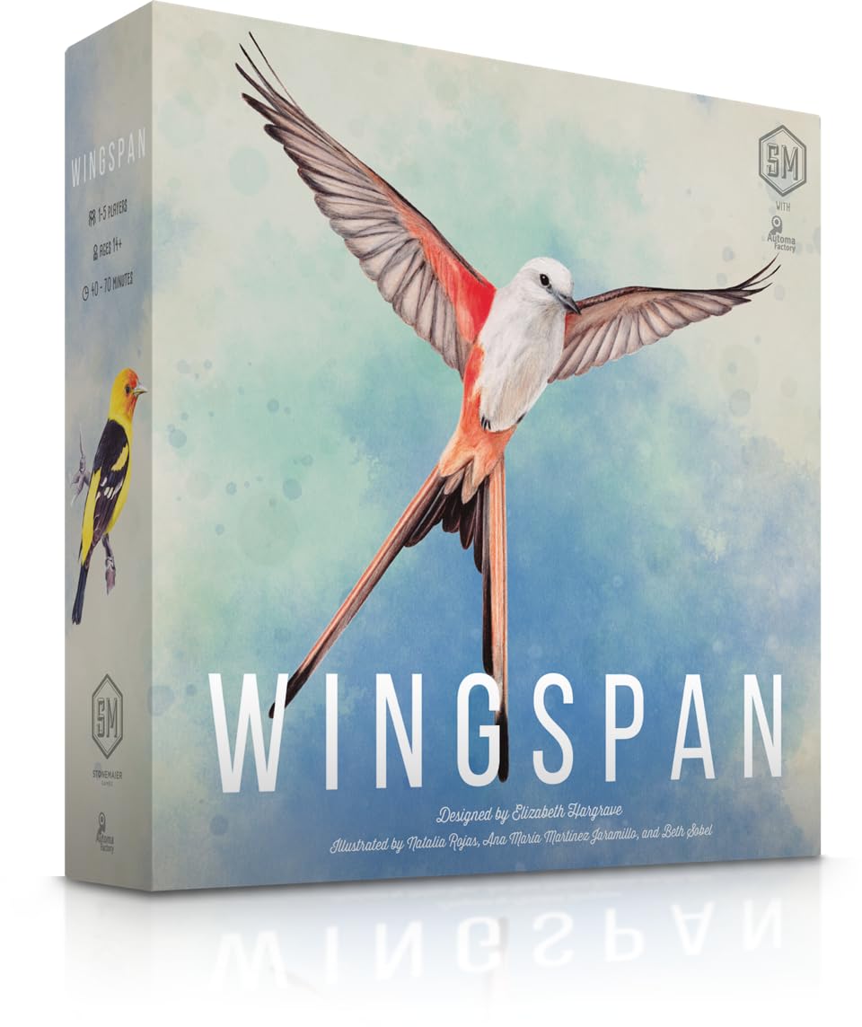 Stonemaier Wingspan (Base Game) – Award-Winning Bird-Collection Strategy for 1-5 Players