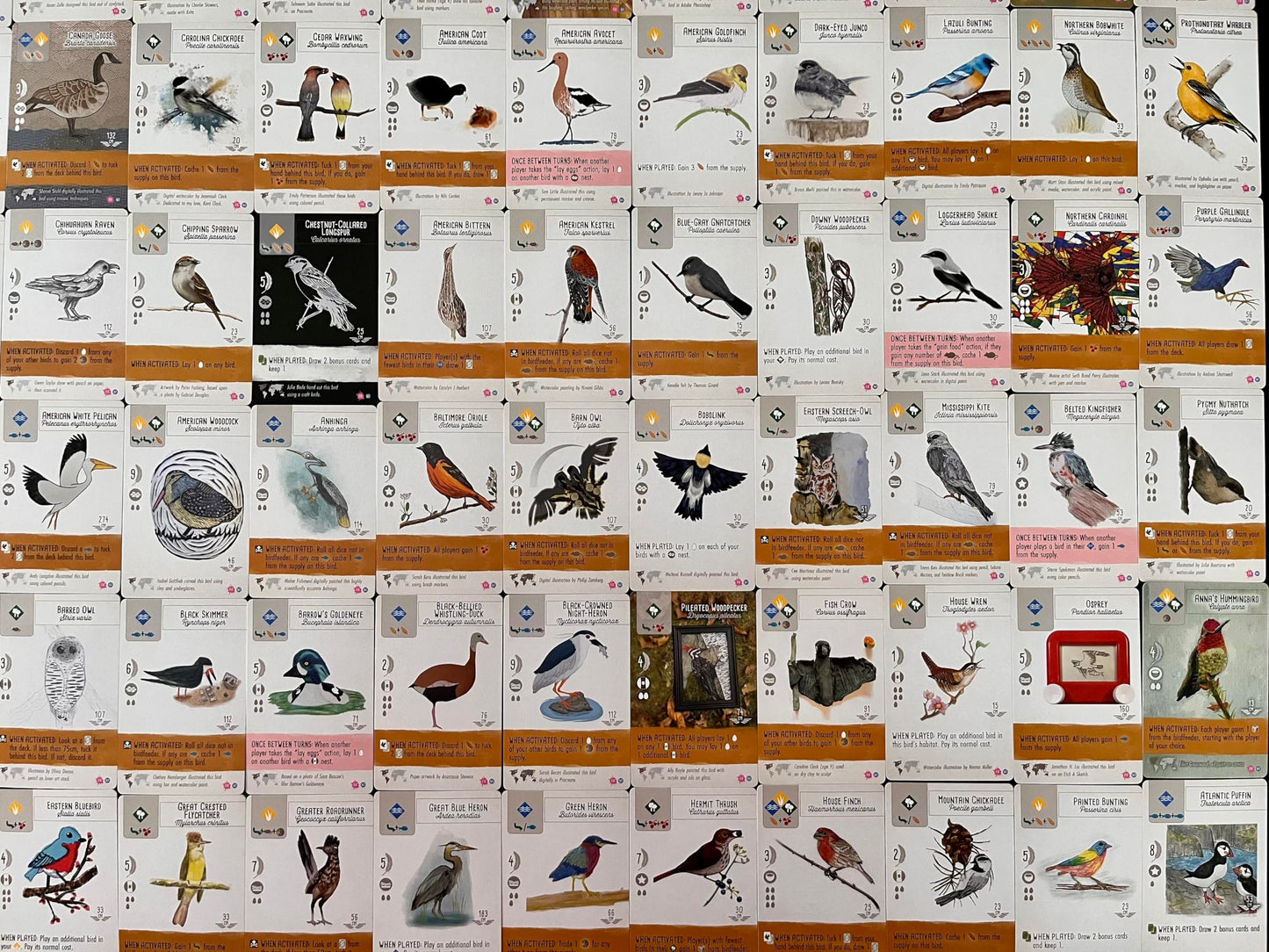 Wingspan Fan Art Pack by Stonemaier - 255 Unique Cards (No New Birds, Base Game Required)