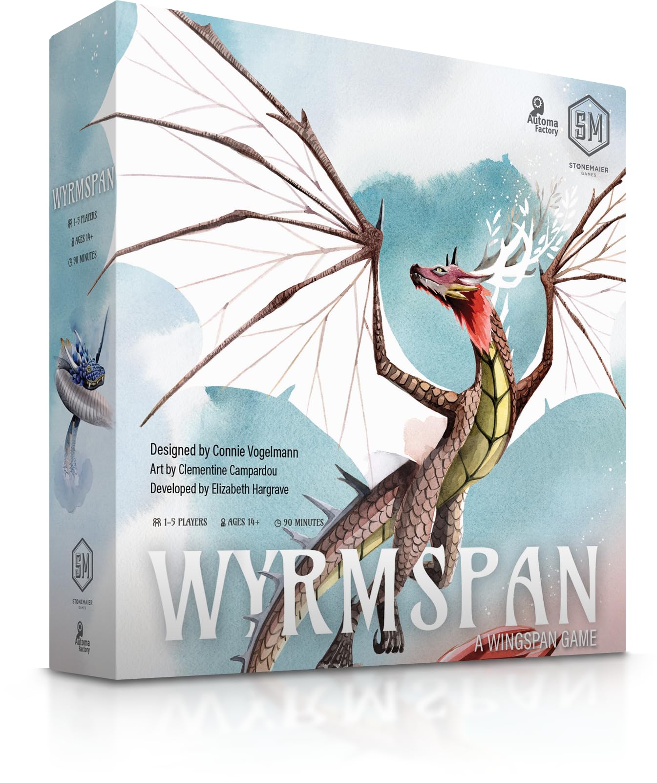 Stonemaier Games Wyrmspan (Base Game) – Dragon Sanctuary Strategy Board Game, 1–5 Players, 120 Min