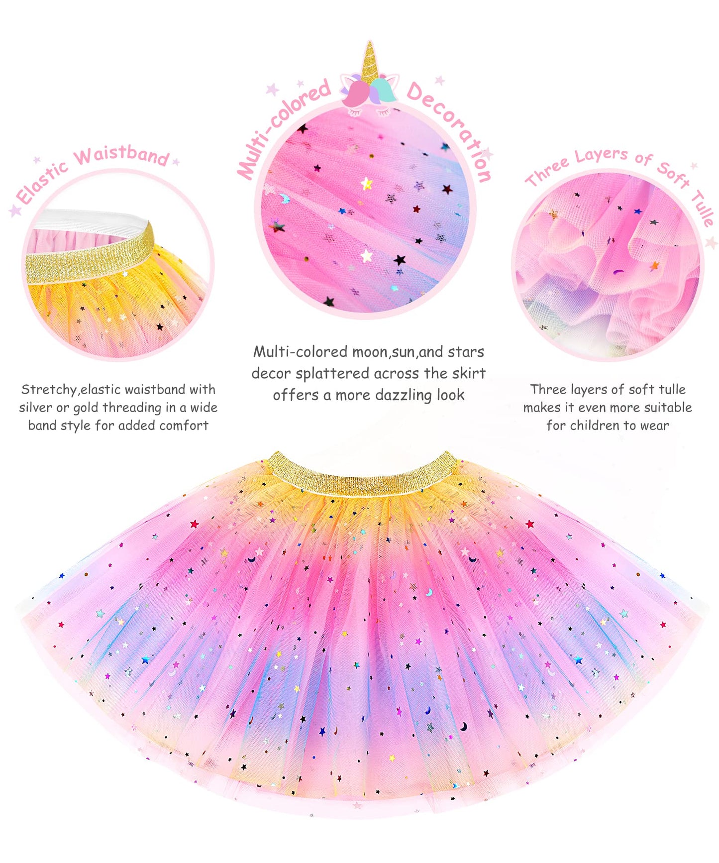 STOPKLAS Little Girls Dress Up Set - Fairy & Mermaid Princess Costumes