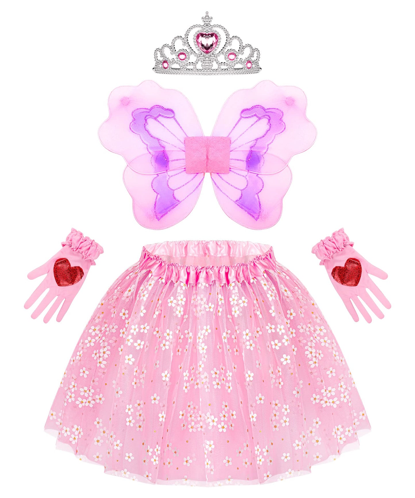 STOPKLAS Little Girls Dress Up Set - Fairy & Mermaid Princess Costumes