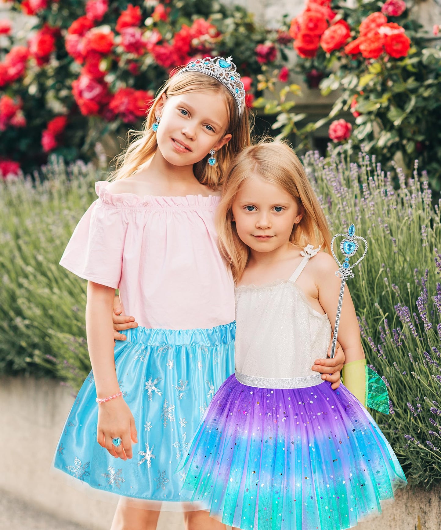 STOPKLAS Little Girls Dress Up Set - Fairy & Mermaid Princess Costumes
