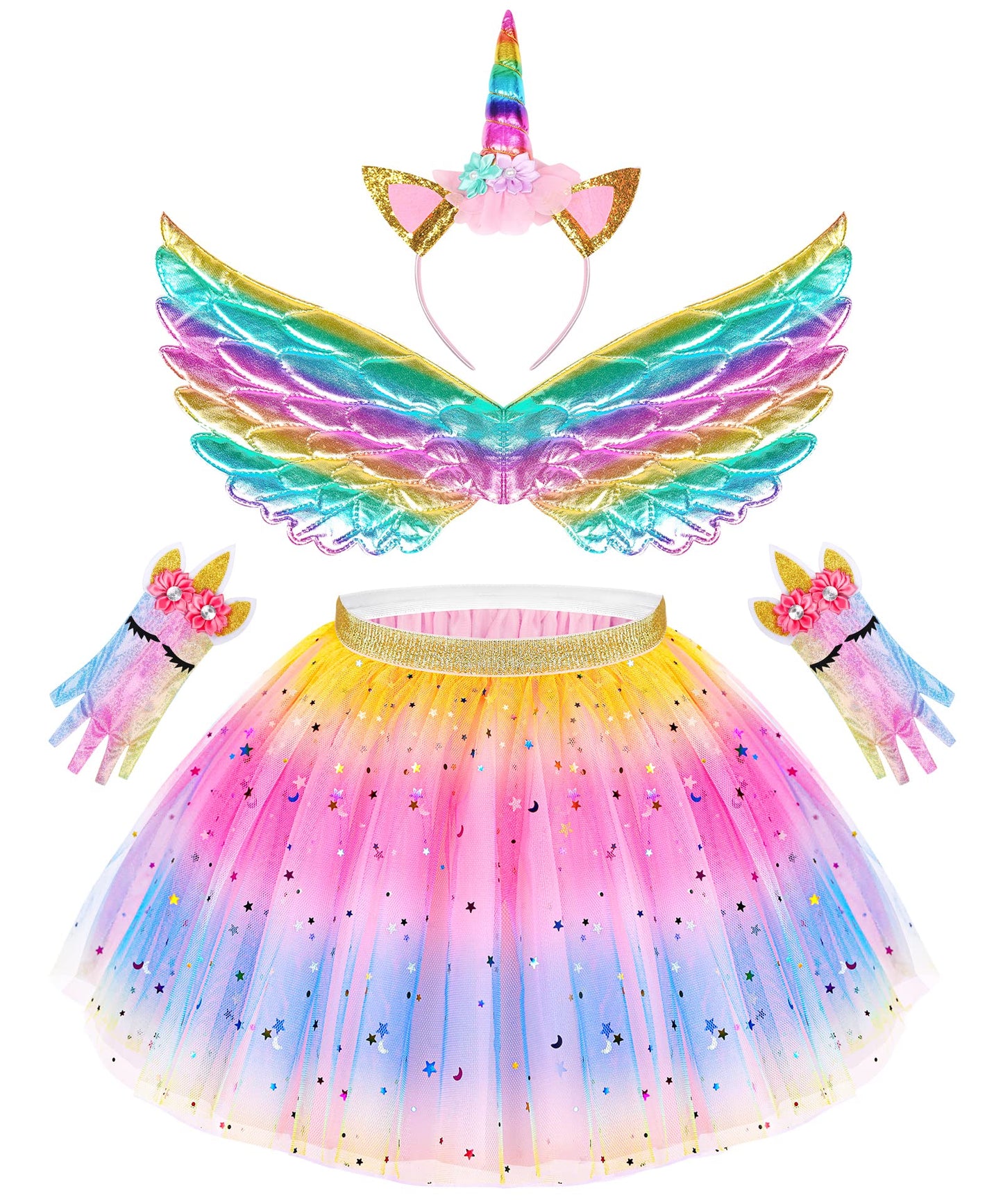 STOPKLAS Little Girls Dress Up Set - Fairy & Mermaid Princess Costumes