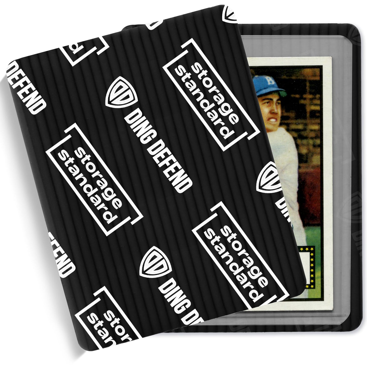 Ding Defend 510-Pack Card Protector — 3.5 x 4.5 in, Black | Storage Standard
