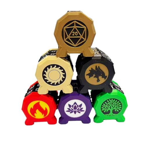 STORKY MTG Life Counter 00-99 | Poison Counter Wheel with Lotus Symbol for Commander EDH FNM RPG