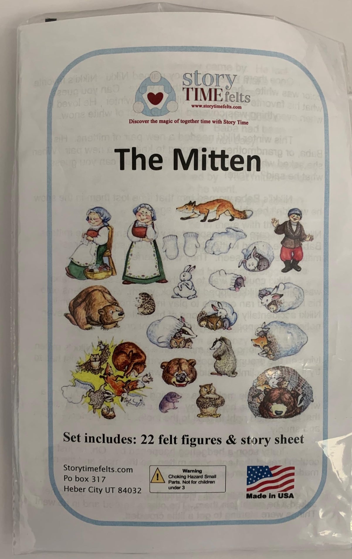 Story Time Felts The Mitten Felt Figures for Flannel Board Stories – Precut & Ready to Use