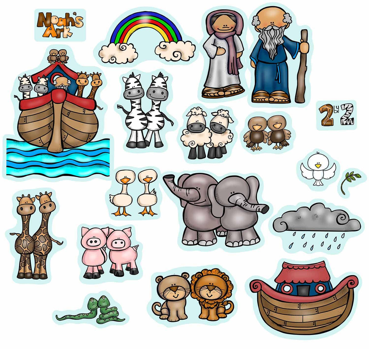 Noah's Ark Felt Story Set – 20 Pieces | Story Time Felts
