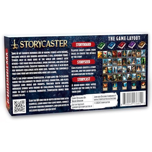Storycaster Fantasy I Starter Deck – Storytelling Card Game with Free Midwinter Nights Expansion Pack (151 Cards) | STORYCASTER