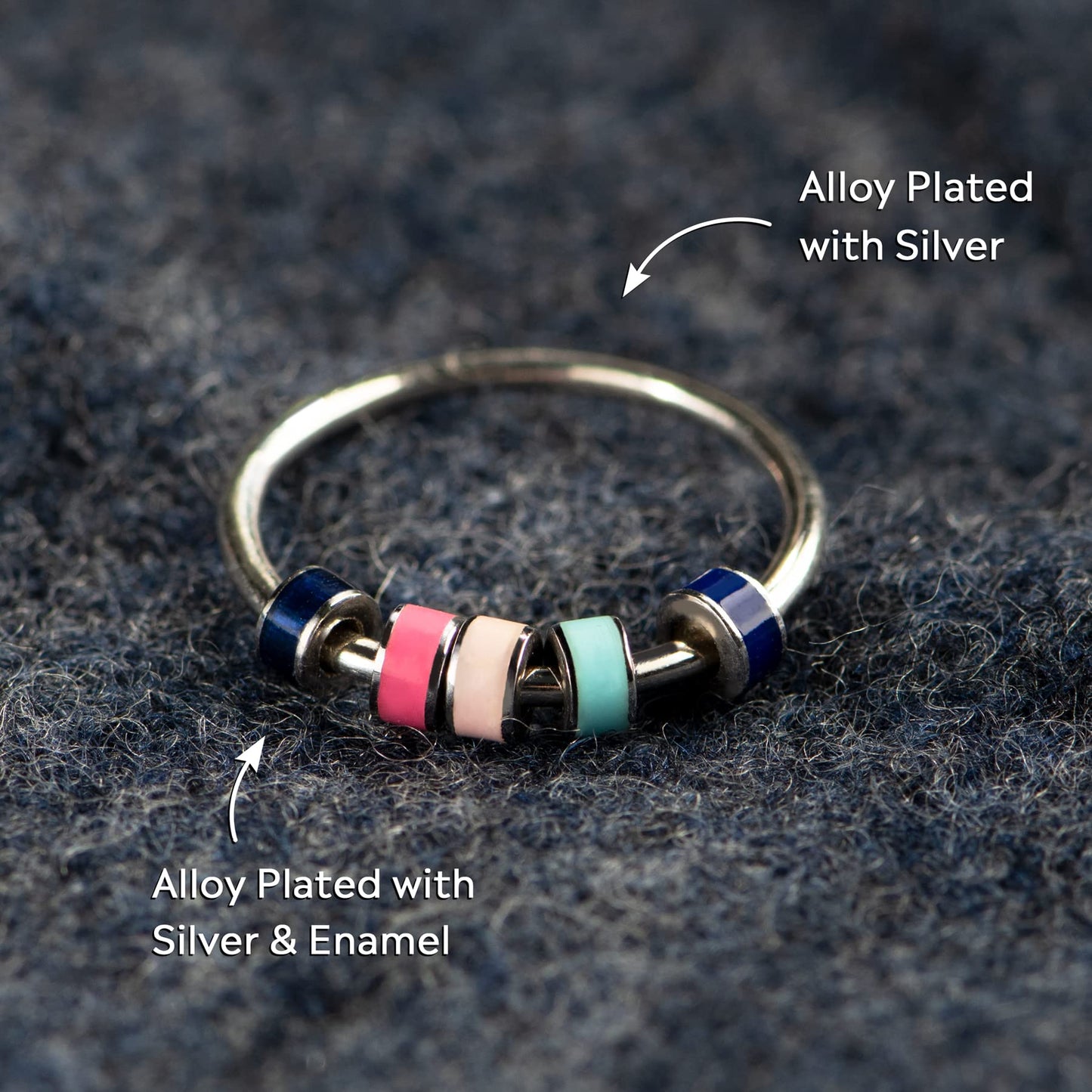 STORYJEWELLERY Daughter Ring — Fidget Spinner Ring for Women | Size 11 | Gifts for Daughters