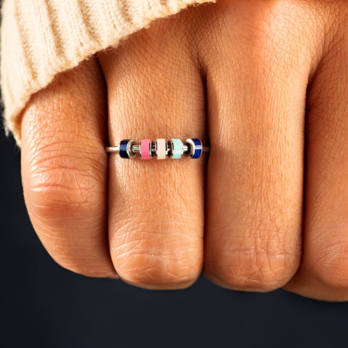 STORYJEWELLERY Daughter Ring — Fidget Spinner Ring for Women | Size 11 | Gifts for Daughters
