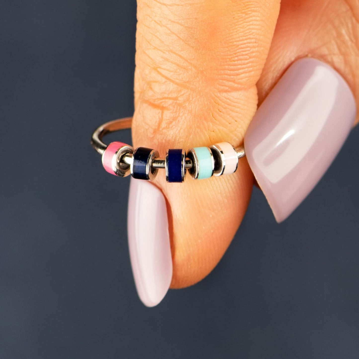 STORYJEWELLERY Daughter Ring — 925 Sterling Silver Fidget Spinner Ring