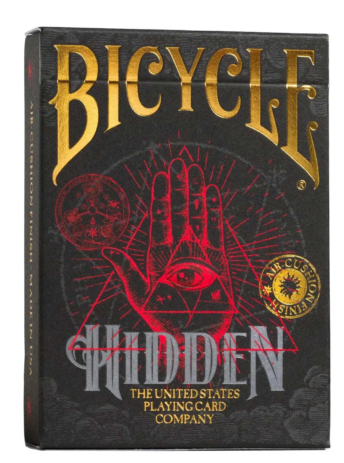 Straight Poker Supplies Bicycle Hidden Deck – Secret Societies Illustration