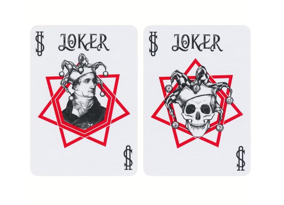 Straight Poker Supplies Bicycle Hidden Deck – Secret Societies Illustration