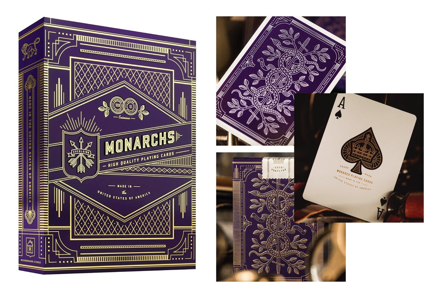 Theory11 Ultimate Collector’s 6-Deck Bundle | High Victorian Red/Green, Monarchs Purple/Blue, Provision, Citizens | Straight Poker Supplies