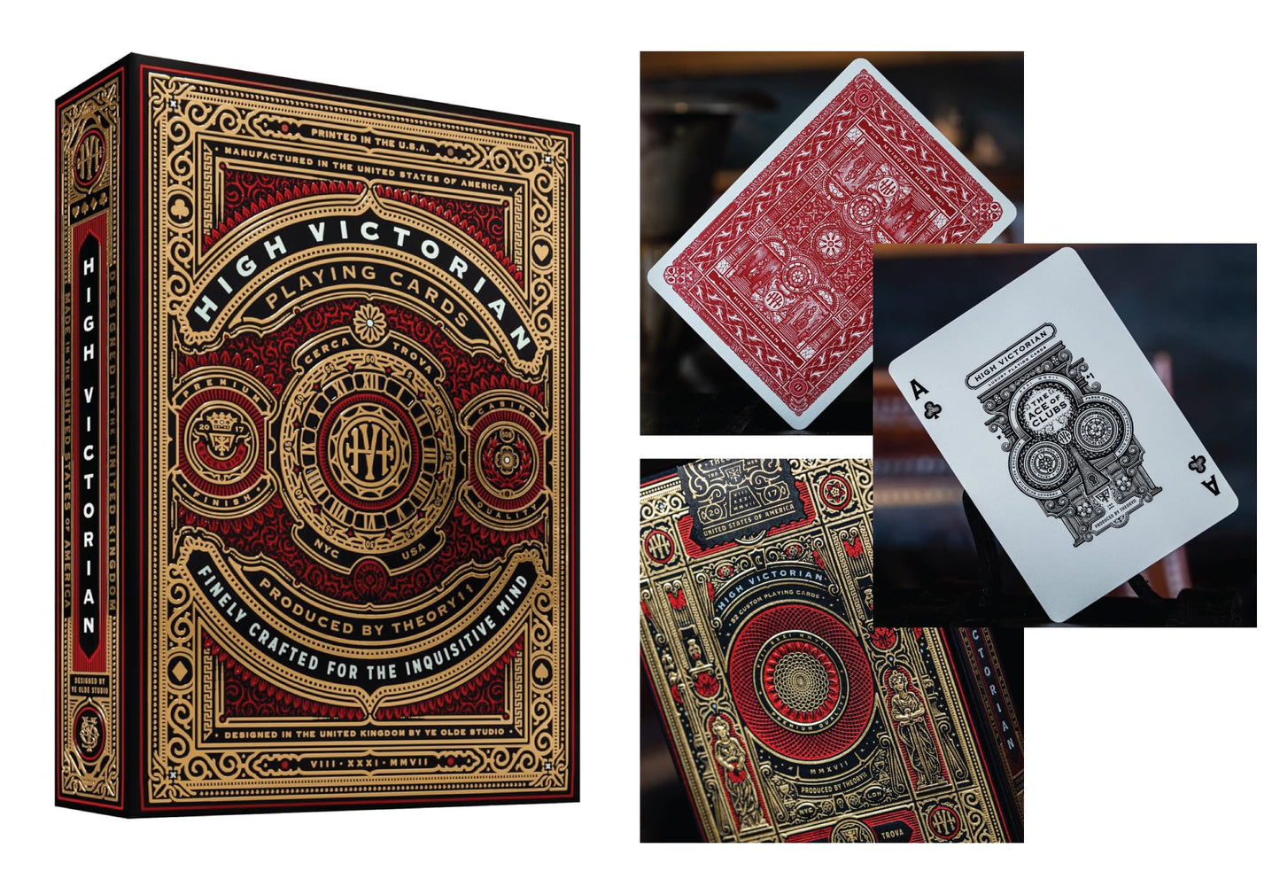 Theory11 Ultimate Collector’s 6-Deck Bundle | High Victorian Red/Green, Monarchs Purple/Blue, Provision, Citizens | Straight Poker Supplies