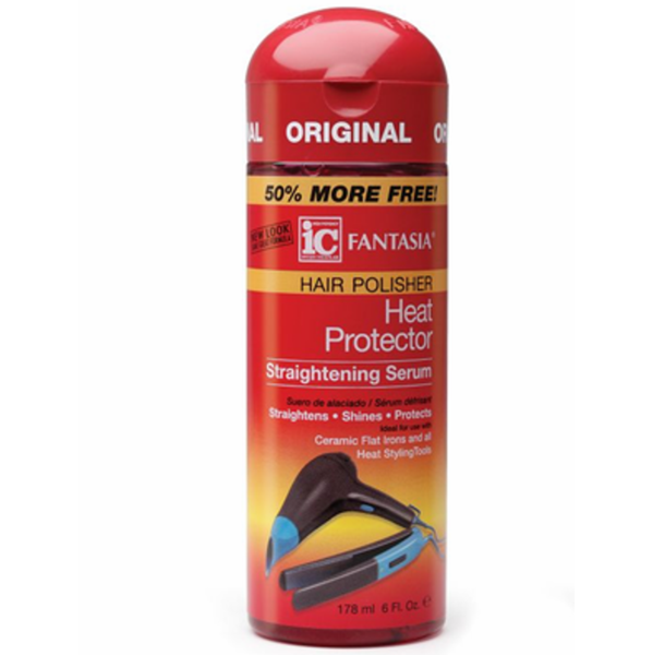 Fantasia IC Heat Protector Straightening Serum for Frizz-Free, Silky Smooth Hair 178ml/6.02 oz
