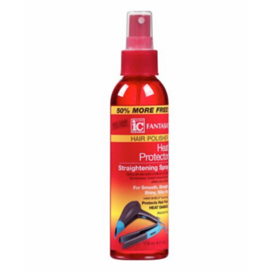 Fantasia IC Hair Polisher Heat Protector Straightening Spray for Ultimate Thermal Protection & Shine 178ml/6.02 oz