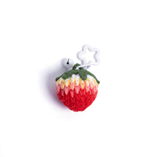 Crochet Strawberry Bag Charm – Adorably Juicy Summer Accessory