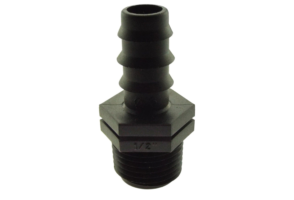 Joiner for 1/2" Irrigation Pipe with 3/4" BSPM Thread