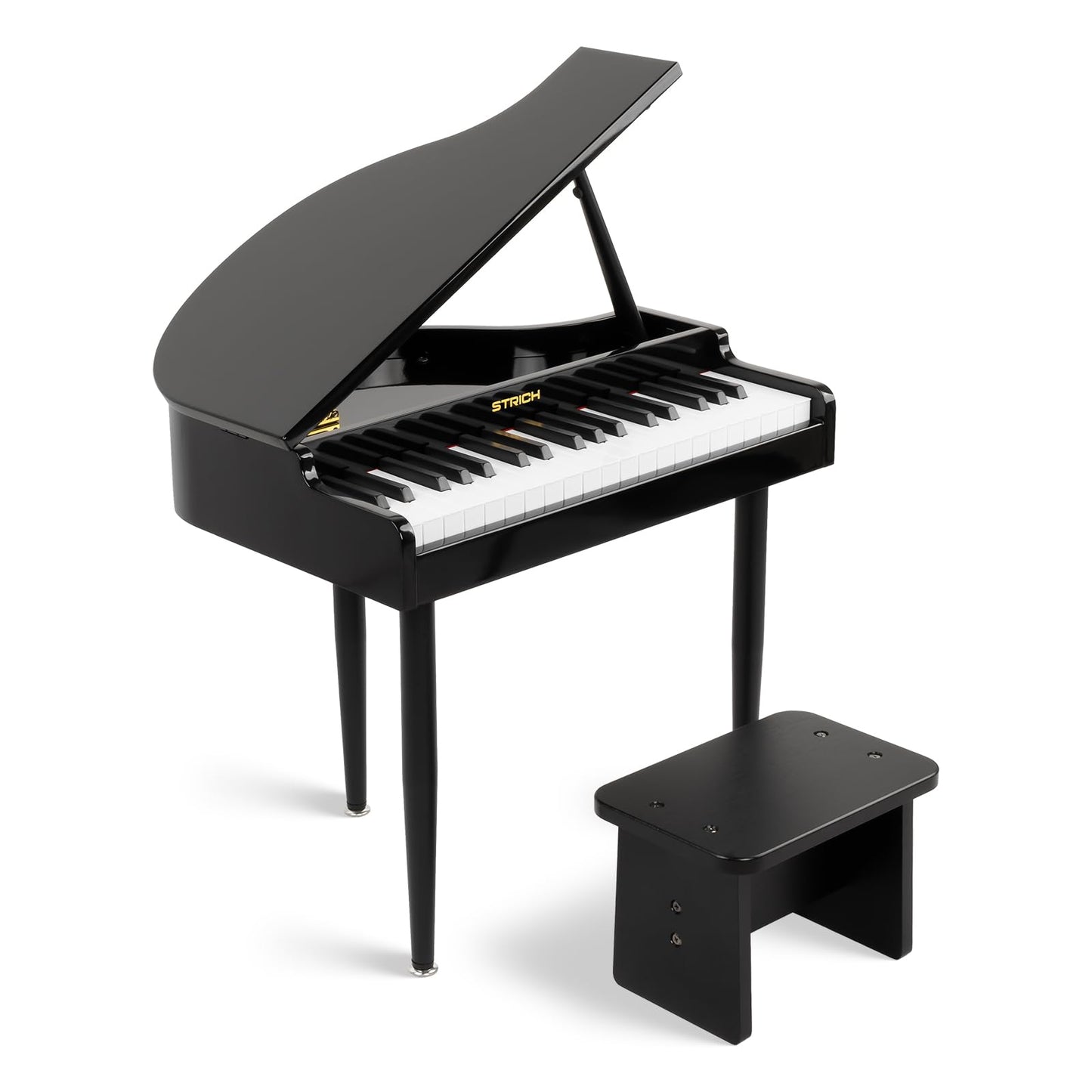 STRICH 37 Keys Kids Piano Keyboard Set – Mini Grand Digital Piano for Kids (3+) with Stand & Chair